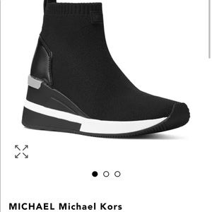 Michael Kors wedge sock booties size 10